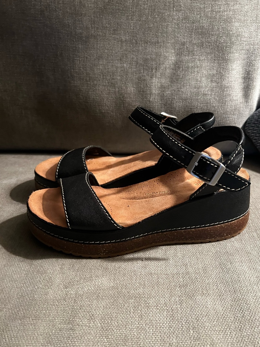 Clarks Kassanda Lily Wedge Sandal, 7 Wide - Picture 5 of 9